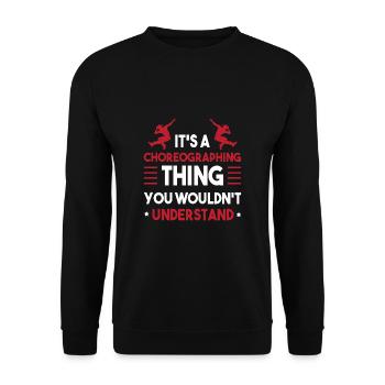 Danseuse Chorégraphe Danseuse Danse Professeur de danse - Sweat-shirt Unisexe - noir - Devant - Alina (178cm) & Michal (187cm)