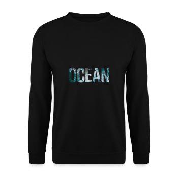 ocean - Unisex Sweatshirt - black - Front - Alina (178cm) & Michal (187cm)