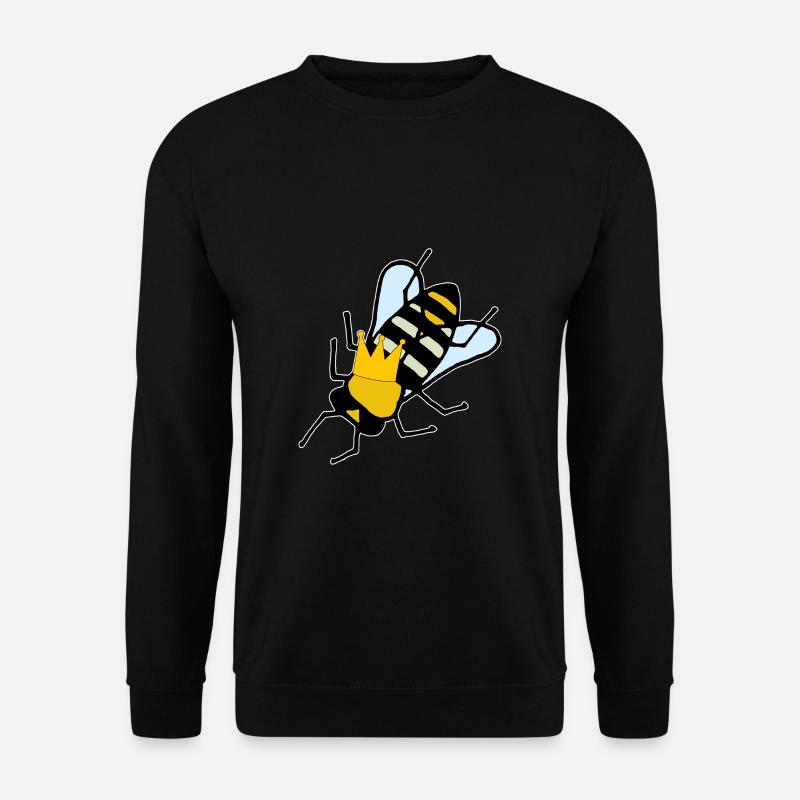Queen bee with crown - Unisex Sweatshirt - black