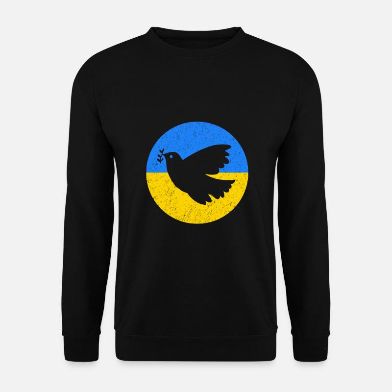 Friedenstaube Ukraine - Unisex Pullover - Schwarz