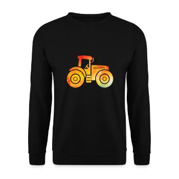 tracteur - Sweat-shirt Unisexe - noir - Devant - Alina (178cm) & Michal (187cm)