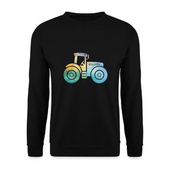 tracteur - Sweat-shirt Unisexe - noir - Devant - Alina (178cm) & Michal (187cm)