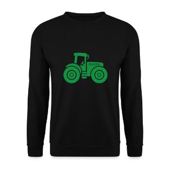 tracteur - Sweat-shirt Unisexe - noir - Devant - Alina (178cm) & Michal (187cm)