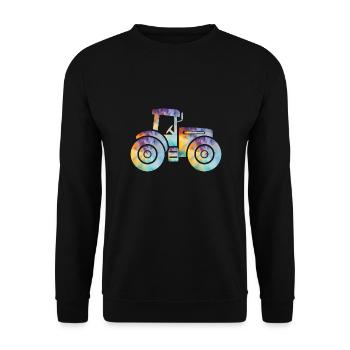 tracteur - Sweat-shirt Unisexe - noir - Devant - Alina (178cm) & Michal (187cm)