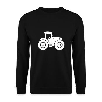 tracteur - Sweat-shirt Unisexe - noir - Devant - Alina (178cm) & Michal (187cm)