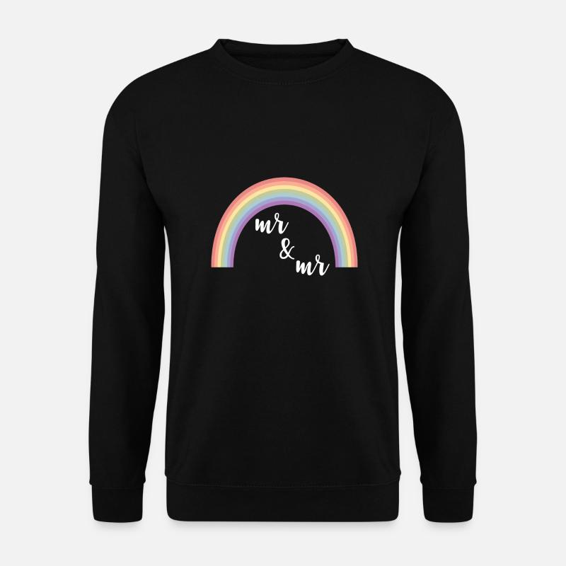 Mr and Mr Regenbogen - Unisex Pullover - Schwarz