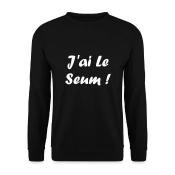 J'ai le seum - Sweat-shirt Unisexe - noir - Devant - Alina (178cm) & Michal (187cm)