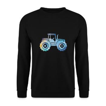 tracteur - Sweat-shirt Unisexe - noir - Devant - Alina (178cm) & Michal (187cm)