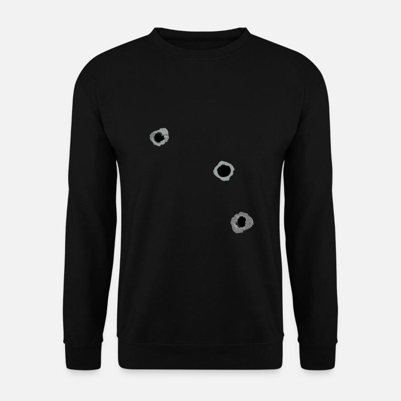Einschusslöcher Design als Vektor - Unisex Pullover - Schwarz