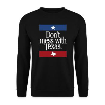 Ne jouez pas avec le Texas - Sweat-shirt Unisexe - noir - Devant - Alina (178cm) & Michal (187cm)