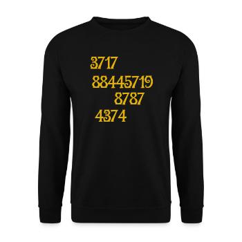 Salutation des Pléiades - get them all - Sweat-shirt Unisexe - noir - Devant - Alina (178cm) & Michal (187cm)