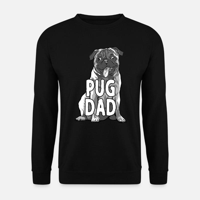 PUG DAD MOPS PAPA - Sweat-shirt Unisexe - noir
