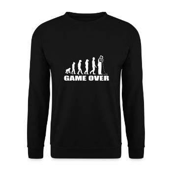 JGA - Unisex Pullover - Schwarz - Vorne - Alina (178cm) & Michal (187cm)