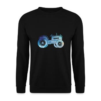 tracteur - Sweat-shirt Unisexe - noir - Devant - Alina (178cm) & Michal (187cm)