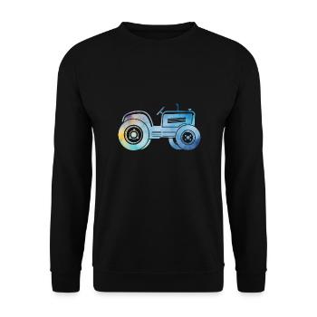 tracteur - Sweat-shirt Unisexe - noir - Devant - Alina (178cm) & Michal (187cm)