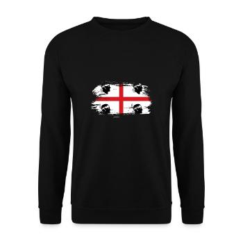 Sardinia vintage flag - Unisex Sweatshirt - black - Front - Alina (178cm) & Michal (187cm)