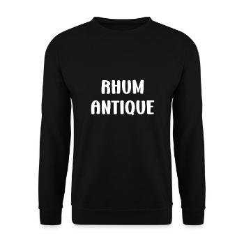 Rhum antique - Sweat-shirt Unisexe - noir - Devant - Alina (178cm) & Michal (187cm)