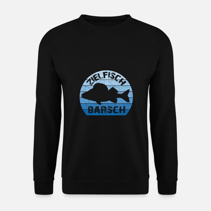 Zielfisch Barsch | Perca | Barschangler - Unisex Pullover - Schwarz