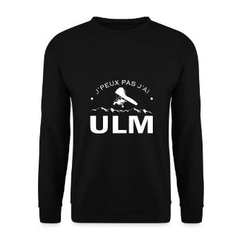 j'peux pas j'ai ULM cadeau homme femme sport ulm - Sweat-shirt Unisexe - noir - Devant - Alina (178cm) & Michal (187cm)