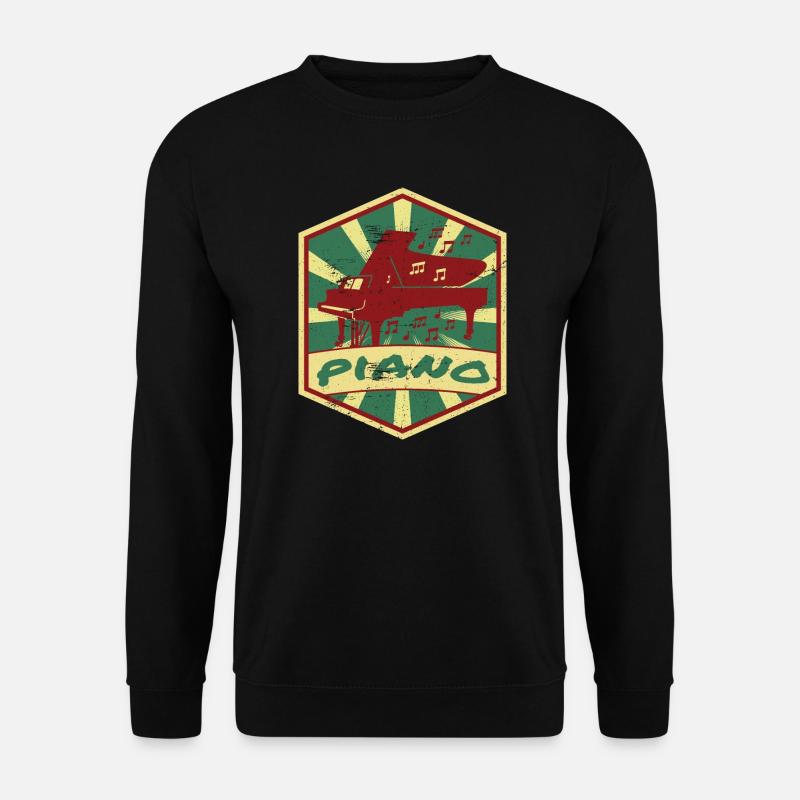 Piano Propaganda | Klavier Musikinstrument Pianist - Unisex Pullover - Schwarz