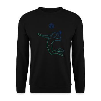 Volleyball player Volleyball player - Unisex Sweatshirt - black - Front - Alina (178cm) & Michal (187cm)