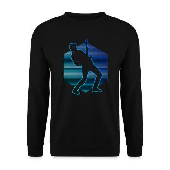 Egitarre akustische gitarre classical guitar - Unisex Pullover - Schwarz - Vorne - Alina (178cm) & Michal (187cm)