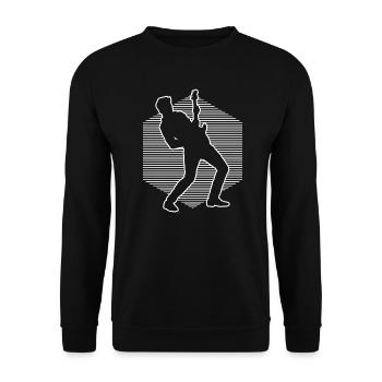 Guitare Homme Guitare Électrique Femmes Guitare Acoustique - Sweat-shirt Unisexe - noir - Devant - Alina (178cm) & Michal (187cm)
