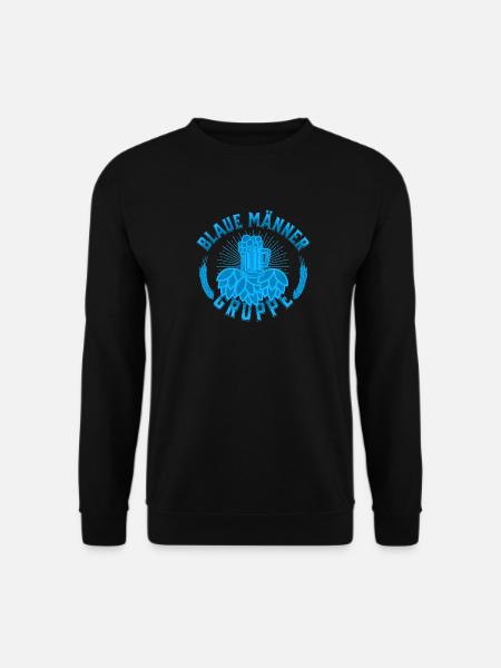 Blaue Männer Gruppe - Unisex Pullover - Schwarz