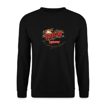 Vatertag...ein Feiertag für jede Brauerei - Unisex Pullover - Schwarz - Vorne - Alina (178cm) & Michal (187cm)
