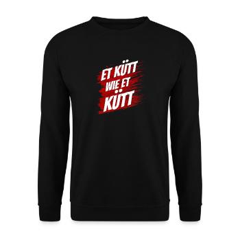 Et kütt wie et kütt Cologne - Unisex Pullover - Schwarz - Vorne - Alina (178cm) & Michal (187cm)