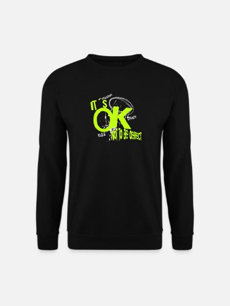 Its OK not to be perfect Graffiti - Unisex Pullover - Schwarz