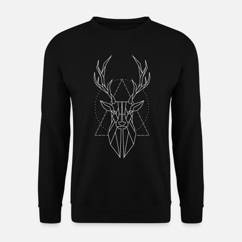 Hirsch - Unisex Pullover - Schwarz