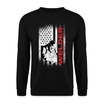 Souder plus - Sweat-shirt Unisexe - noir - Devant - Alina (178cm) & Michal (187cm)