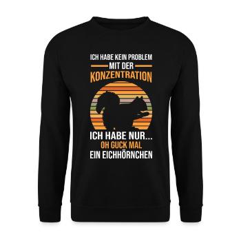 Mama Mutter Erdmännchen - Unisex Pullover - Schwarz - Vorne - Alina (178cm) & Michal (187cm)