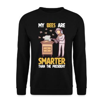 beekeeper beekeeper bees honey bee beekeeping - Unisex Sweatshirt - black - Front - Alina (178cm) & Michal (187cm)