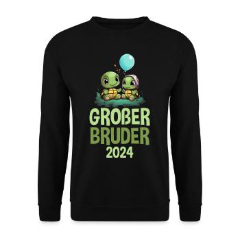 Big Brother 2024 Turtles Pregnancy - Unisex Sweatshirt - black - Front - Alina (178cm) & Michal (187cm)