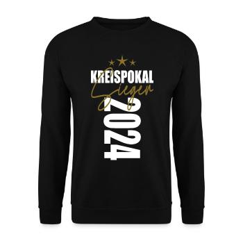 Kreispokal Sieger 2024 - Unisex Pullover - Schwarz - Vorne - Alina (178cm) & Michal (187cm)