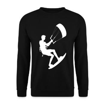 Women Kitesurfer Kiten Kitesurfing Kitesurf - Unisex Sweatshirt - black - Front - Alina (178cm) & Michal (187cm)