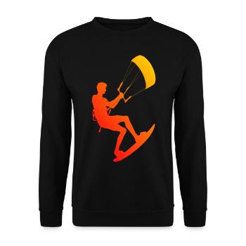 Cerf-volant Cerf-volant homme Kitesurf femme Kitesurf - Sweat-shirt Unisexe - noir - Devant - Alina (178cm) & Michal (187cm)