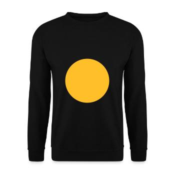 Kugel Geometrie - Unisex Pullover - Schwarz - Vorne - Alina (178cm) & Michal (187cm)
