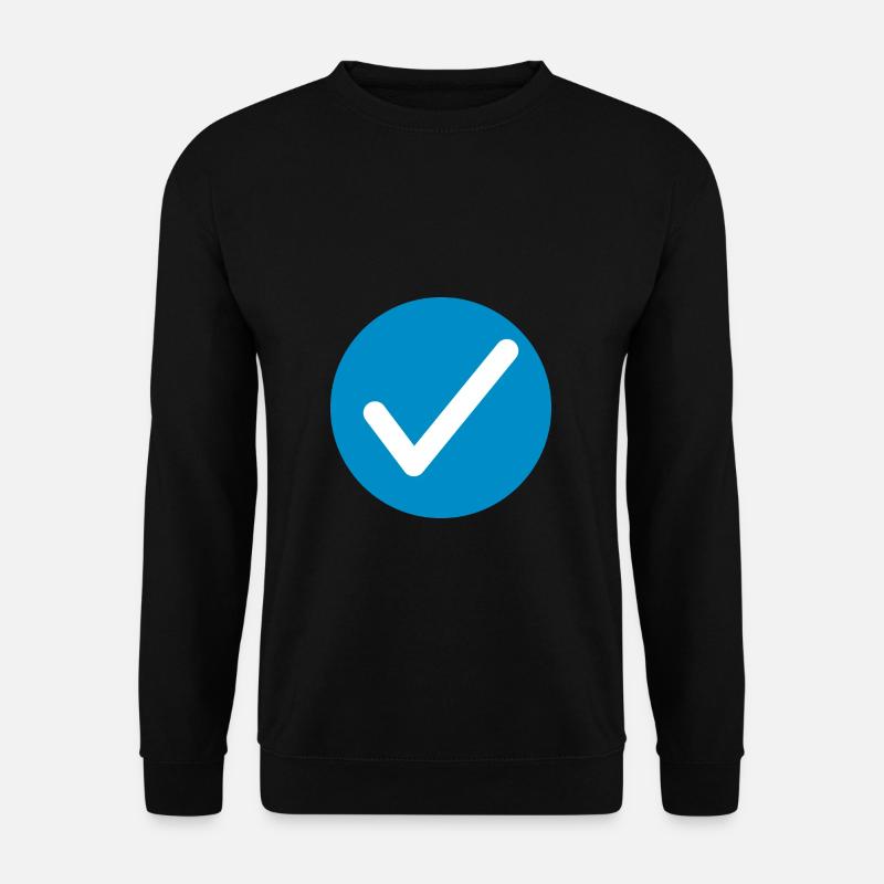 Haken Symbole Zeichen - Unisex Pullover - Schwarz