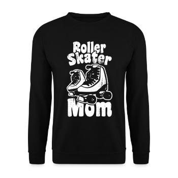 Mère patineuse à roulettes - Sweat-shirt Unisexe - noir - Devant - Alina (178cm) & Michal (187cm)