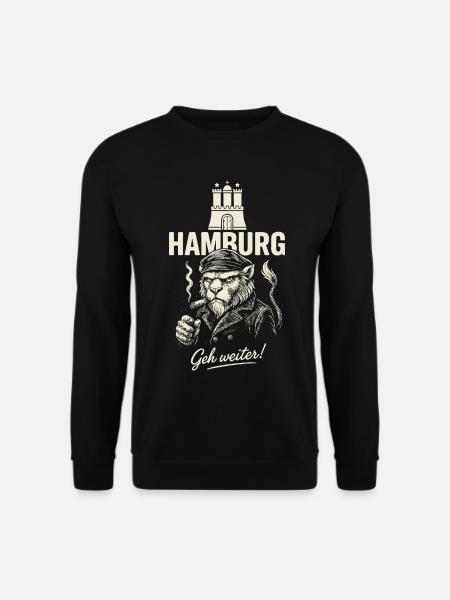 Hamburger Hafenraubein - Unisex Pullover - Schwarz
