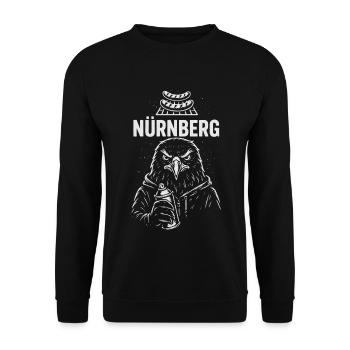 Grill & Graffiti Nürnberg - Unisex Pullover - Schwarz - Vorne - Alina (178cm) & Michal (187cm)