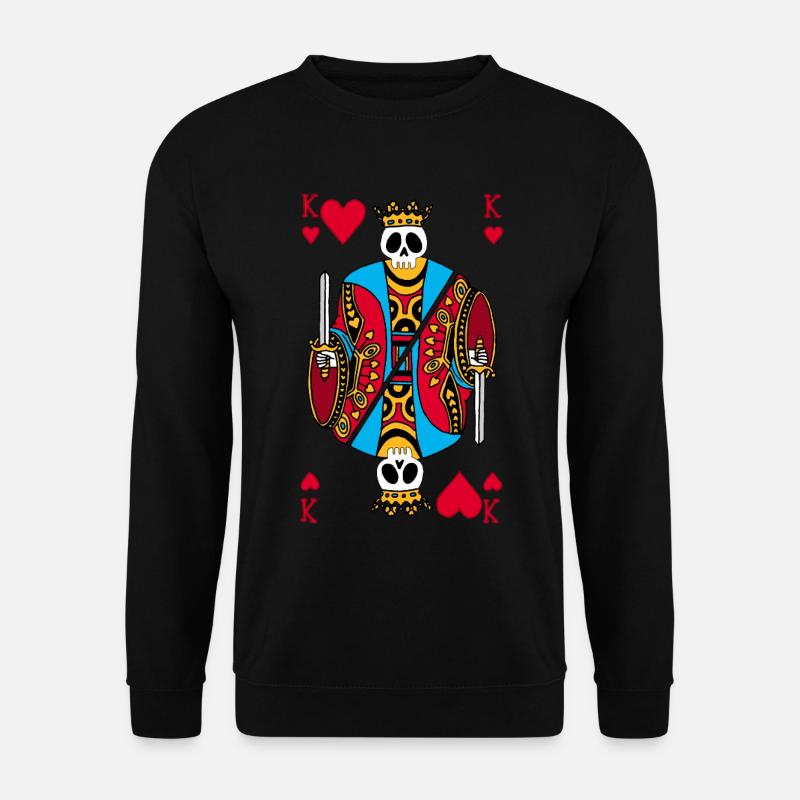 Der König der Herzen ist tot - Unisex Pullover - Schwarz