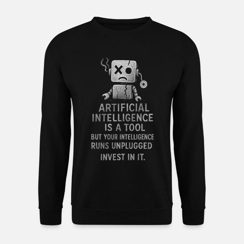 Artificial Intelligence Motivation Poster - Unisex Sweatshirt - black