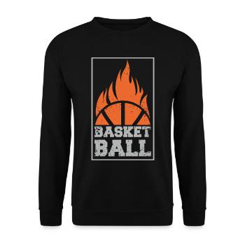 Basketball Basketball Players - Unisex Sweatshirt - black - Front - Alina (178cm) & Michal (187cm)