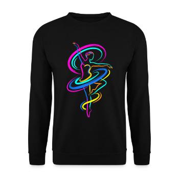 Ballerina - Unisex Pullover - Schwarz - Vorne - Alina (178cm) & Michal (187cm)
