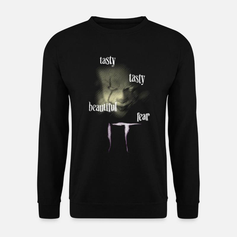 ES – Tasty, Beautiful, Fear Design Mit Pennywise - Unisex Pullover - Schwarz