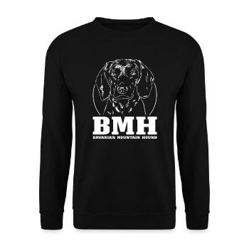 BAVARIAN MOUNTAIN HOUND Hound dogs Wilsigns - Unisex Sweatshirt - black - Front - Alina (178cm) & Michal (187cm)